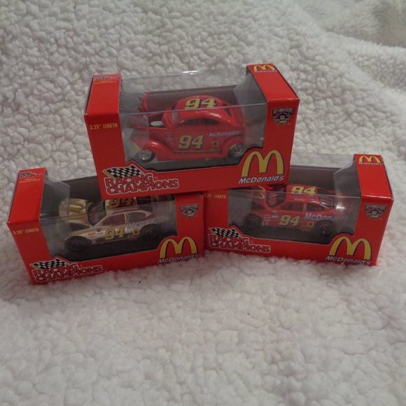 Bill Elliott Racing Champions 3 Car Set #94 McDonalds 3.25" Length - Picture 1 of 13